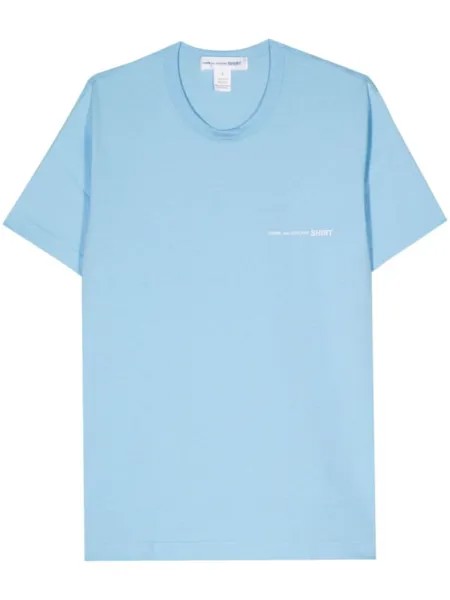 Comme Des Garçons Shirt футболка с логотипом, синий