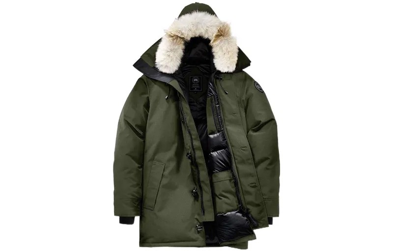 Мужской пуховик Canada Goose, армейский зеленый