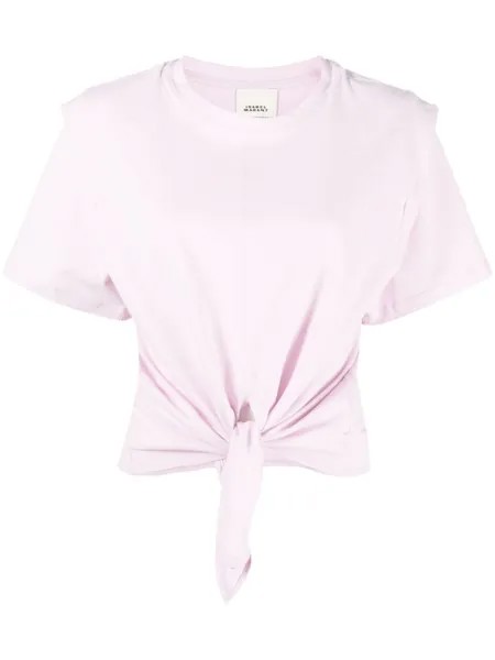 ISABEL MARANT футболка с завязками, розовый