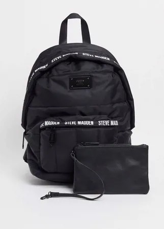 Черный стеганый рюкзак Steve Madden Ariaa