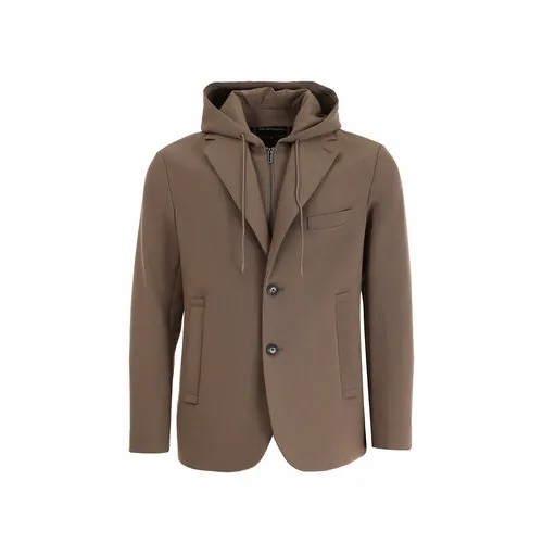 Куртка EMPORIO ARMANI, размер 48, коричневый