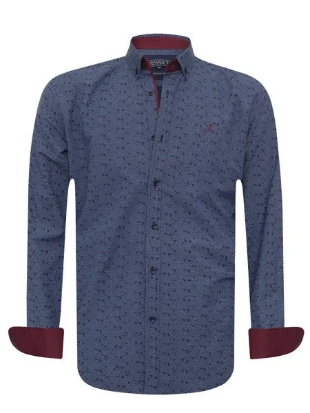 Рубашка на пуговицах стандартного кроя Sir Raymond Tailor BATA, цвет Gentian/Sky Blue