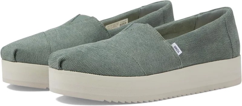 Кроссовки Alp Midform TOMS, цвет Bonsai Green Micro Corduroy