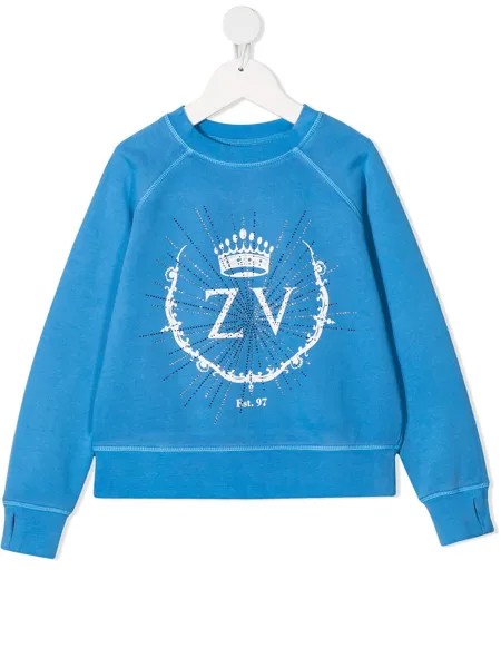 Zadig & Voltaire Kids джемпер с логотипом