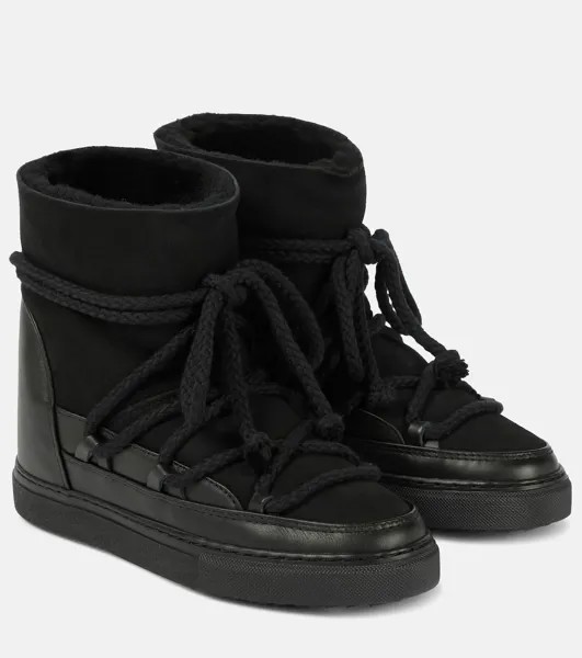 Классические кожаные ботильоны sneaker Inuikii, черный