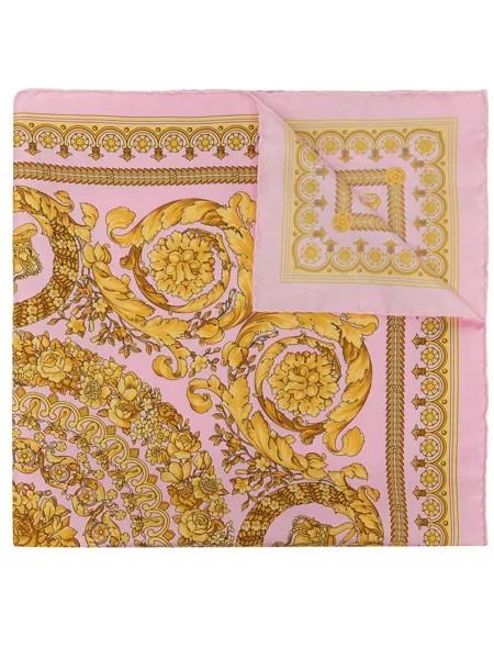 Versace шелковый платок с принтом Barocco