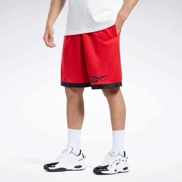 Баскетбольные сетчатые шорты Reebok, цвет Vector Red