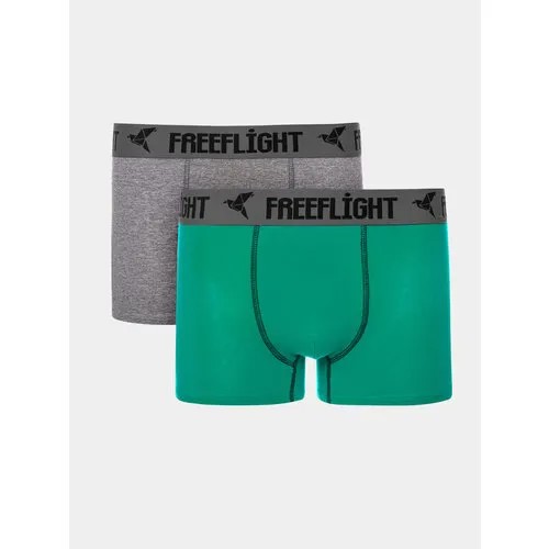 Трусы Free Flight Guard, 2 шт., размер XXXL, серый, зеленый