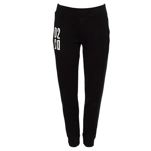 Брюки  DSQUARED2, карманы, размер xs, черный