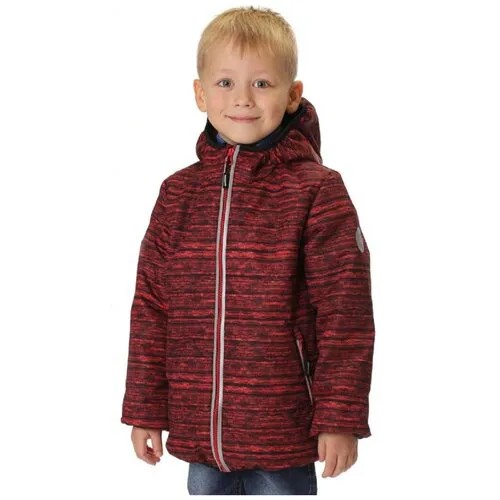 Куртка демисезонная для мальчиков (Размер: 122), арт. 871М черный/красный, цвет Красный