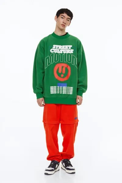 Свитшот мужской H&M 1124543001 зеленый 2XL (доставка из-за рубежа)