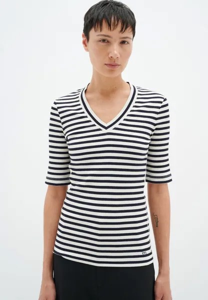 Футболка с принтом DAGNA STRIPED InWear, цвет whisper white midnight magic
