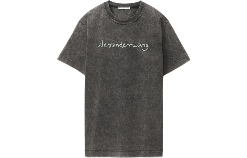 Футболка унисекс черная Alexander Wang, черный