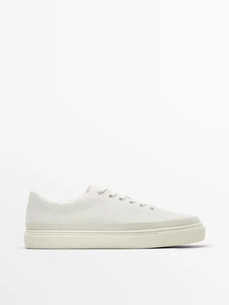 Кеды мужские Massimo Dutti 128151500 белые 41 EU (доставка из-за рубежа)