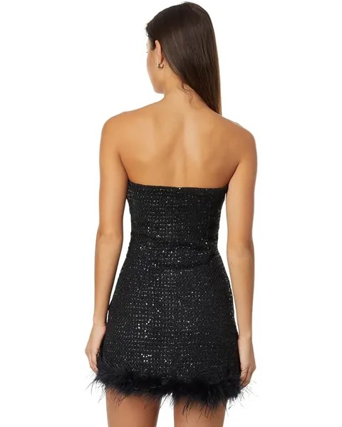Платье line and dot Lenni Mini Dress, черный