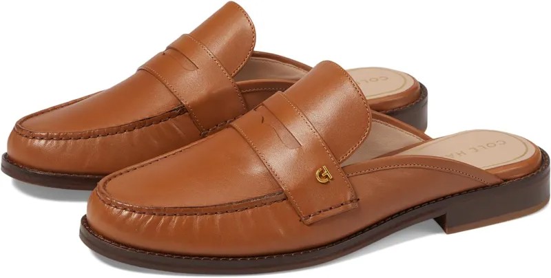 Балетки Lux Pinch Penny Mule Cole Haan, цвет Pecan Leather