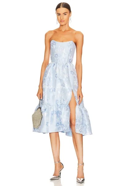 Платье V. Chapman Virginia Strapless Gown, цвет Chambray Blue Baroque