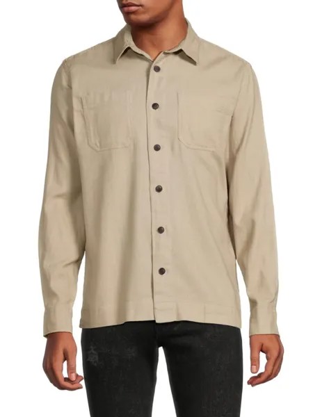 Осенняя рубашка с двумя карманами Jjlogan Jack & Jones, цвет Crockery