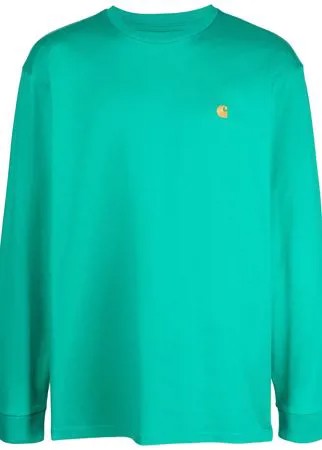 Carhartt WIP топ Chase с длинными рукавами и вышитым логотипом