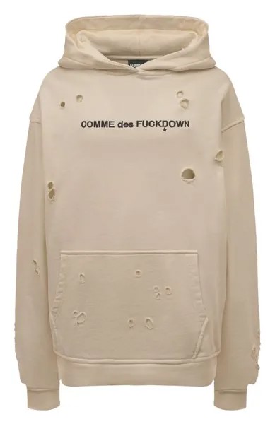 Хлопковое худи Comme des Fuckdown