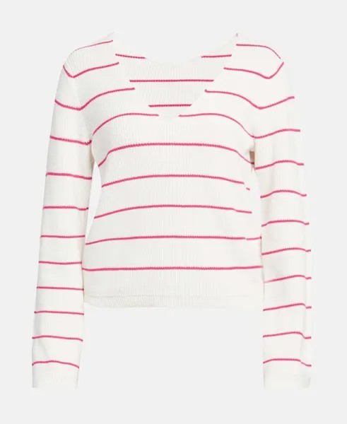 Трикотажный пуловер органик Vila, розовый