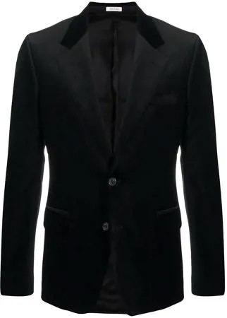 Alexander McQueen бархатный однобортный пиджак