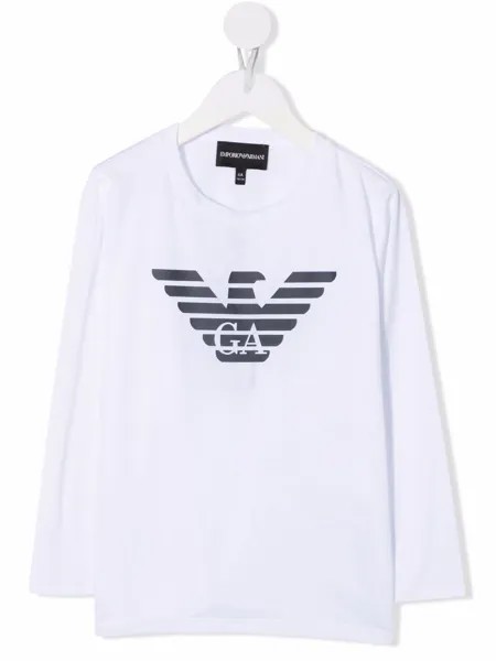 Emporio Armani Kids футболка с длинными рукавами и логотипом