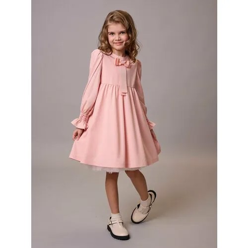 Школьное платье Ole!Twice, размер 140, розовый