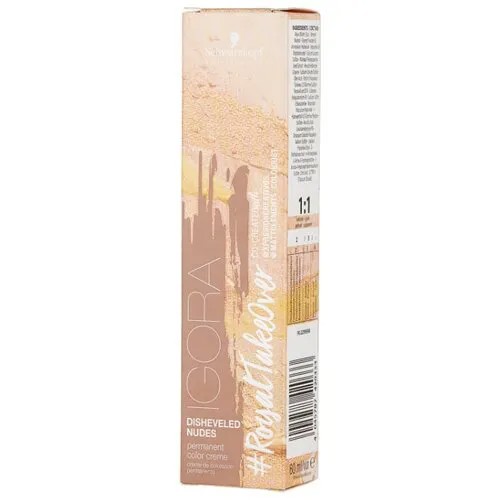Schwarzkopf Professional Igora Royal Take Over краситель для волос Disheveled Nudes, 60 мл, 9-481 блондин бежевый красный сандрэ