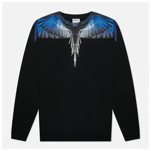 Мужская толстовка Marcelo Burlon Wings Regular Crewneck чёрный , Размер S