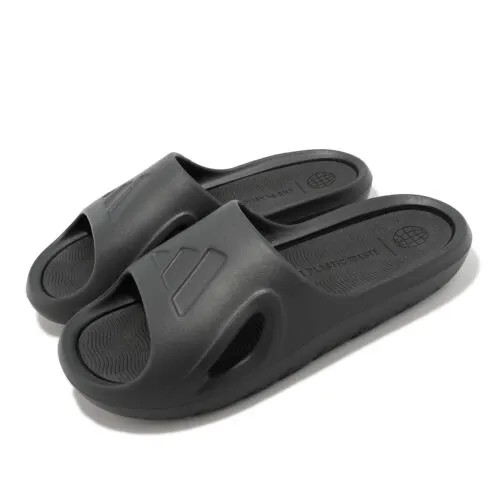 Adidas Adicane Slide Carbon Black Мужские повседневные сандалии унисекс, тапочки HQ9915