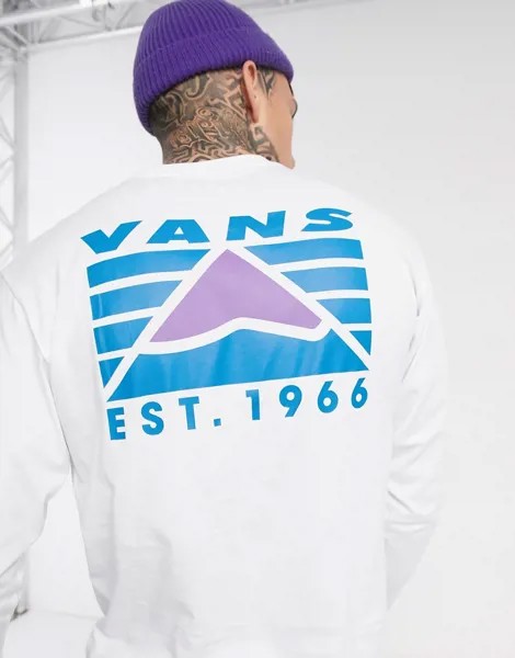 Белый лонгслив Vans