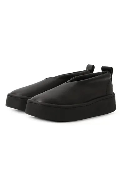 Кожаные слипоны Jil Sander