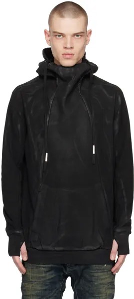 Черный худи на шнурке Boris Bidjan Saberi