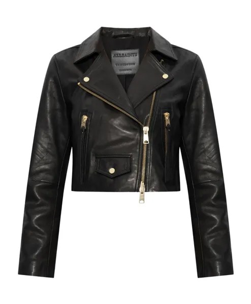 Кожаная куртка Элора Allsaints, черный