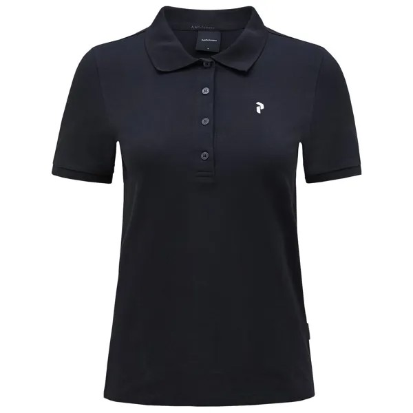 Рубашка поло Peak Performance Women's Classic Cotton Polo, черный