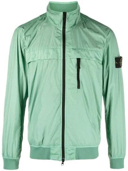 Stone Island бомбер с нашивкой Compass, зеленый