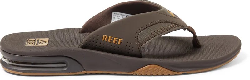 Шлепанцы Fanning – мужские Reef, коричневый