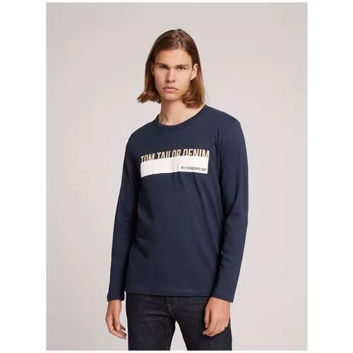 Лонгслив TOM TAILOR 1028337/10668 мужской, цвет синий, размер M