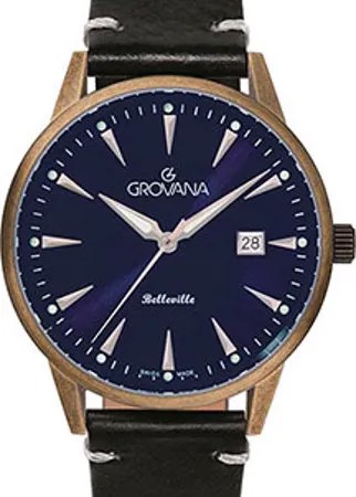 Швейцарские наручные  мужские часы Grovana 1765.1585. Коллекция Belleville