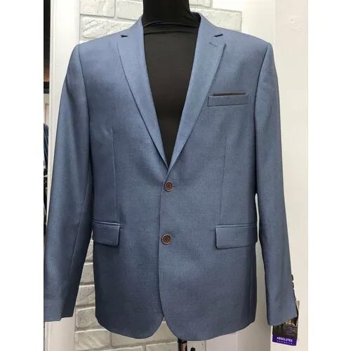 Пиджак ABSOLUTEX, размер 182-104, голубой, серый