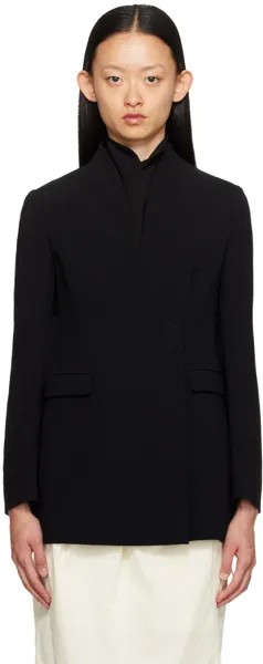 Черный двубортный пиджак Mame Kurogouchi