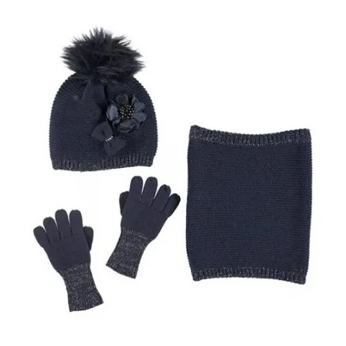 Комплект шапка, шарф и перчатки Mayoral Звездная ночь 1069927 8 лет