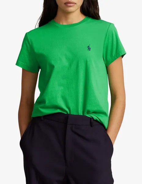 Хлопковая футболка Ralph Lauren, зеленый