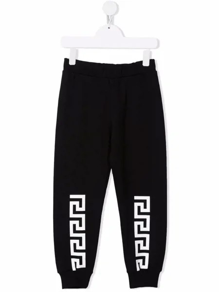 Versace Kids спортивные брюки с логотипом