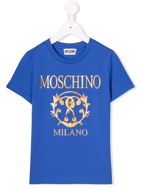 Moschino Kids футболка с логотипом