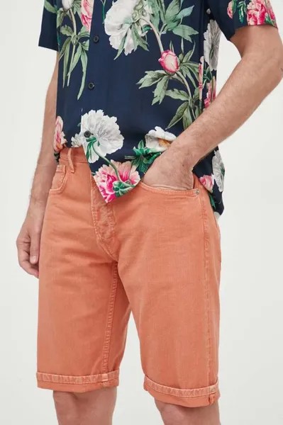 Джинсовые шорты Callen Pepe Jeans, оранжевый