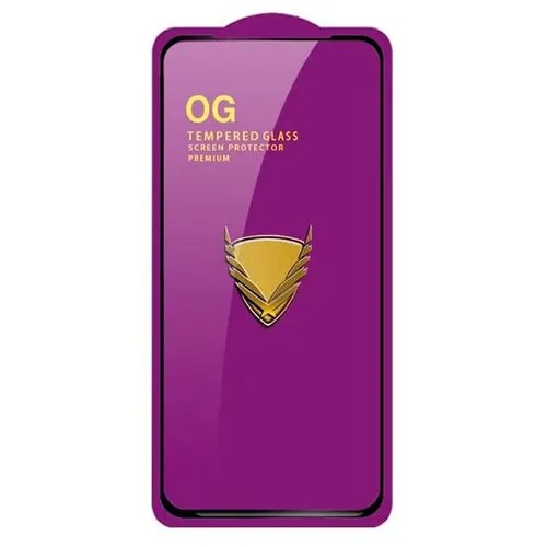 Стекло защитное LION Full для iPhone 11 PRO MAX / XS MAX, чёрные рамки