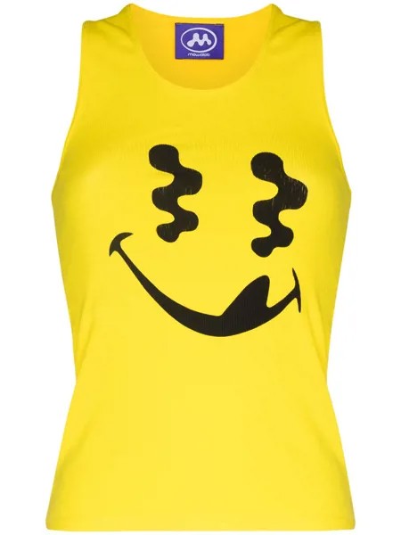 Mowalola logo-print tank top