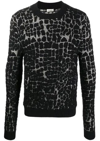 Saint Laurent джемпер с узором